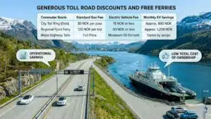 Generous Toll Road Discounts and Free Ferries