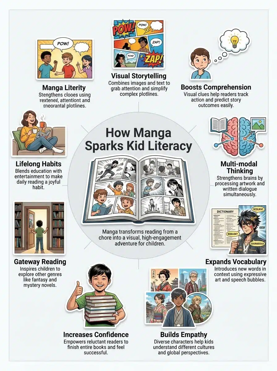 Manga Reading Benefits For Kids-why they love it