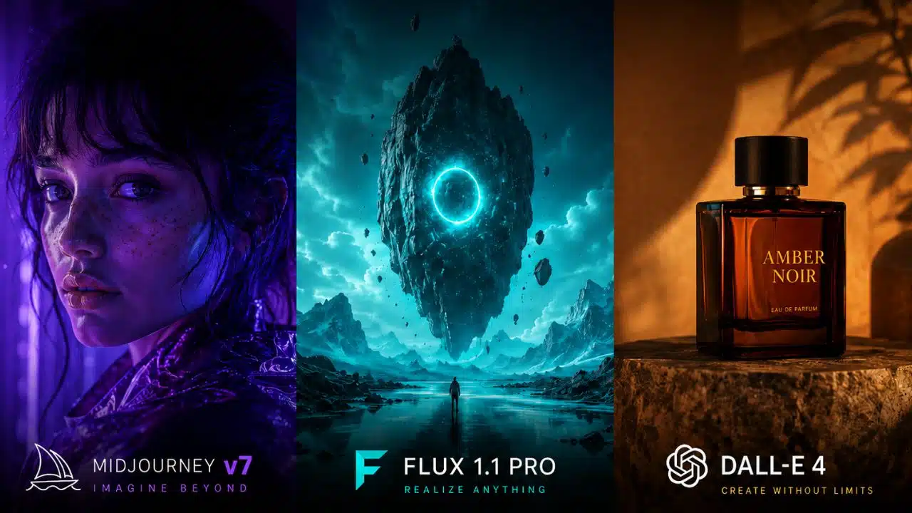 Midjourney v7 vs Flux 1.1 Pro vs DALL-E 4