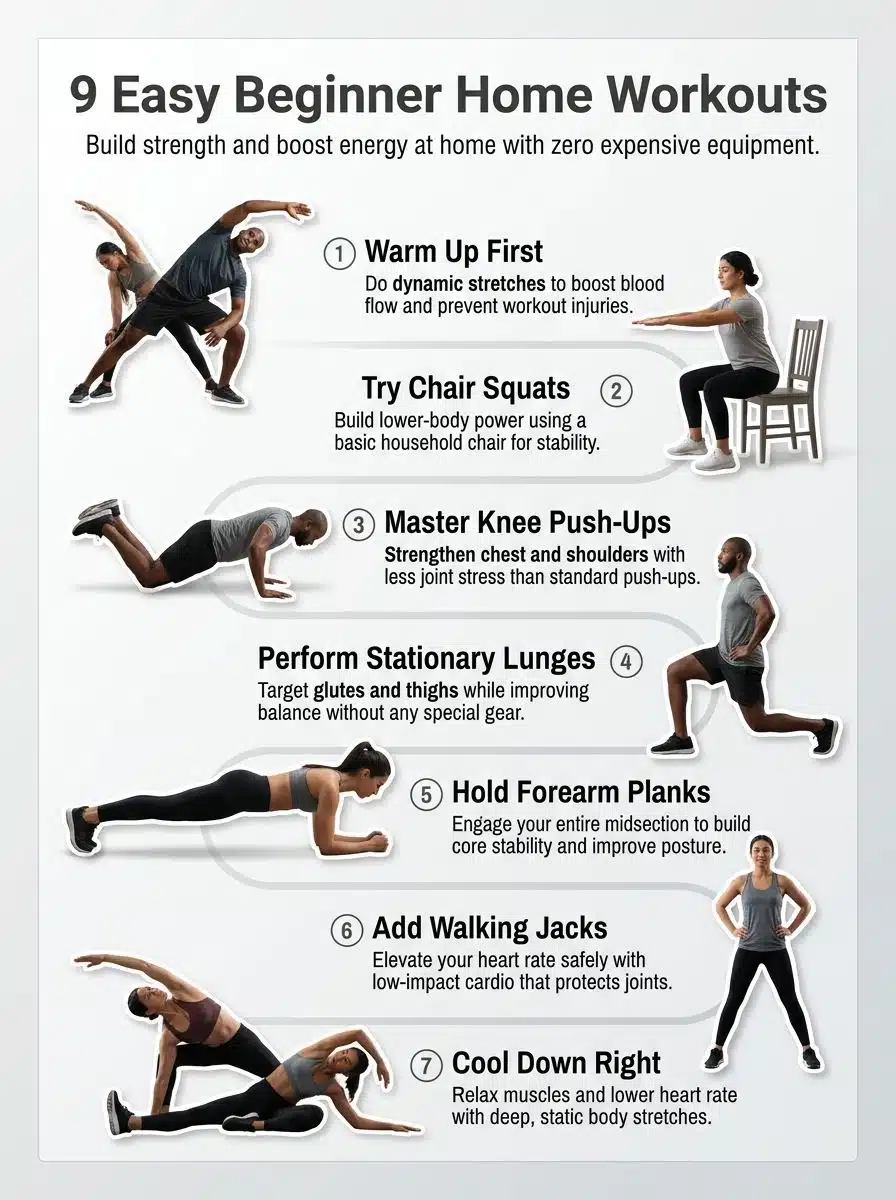 Quick Comparison of the 9 Beginner Home Workouts