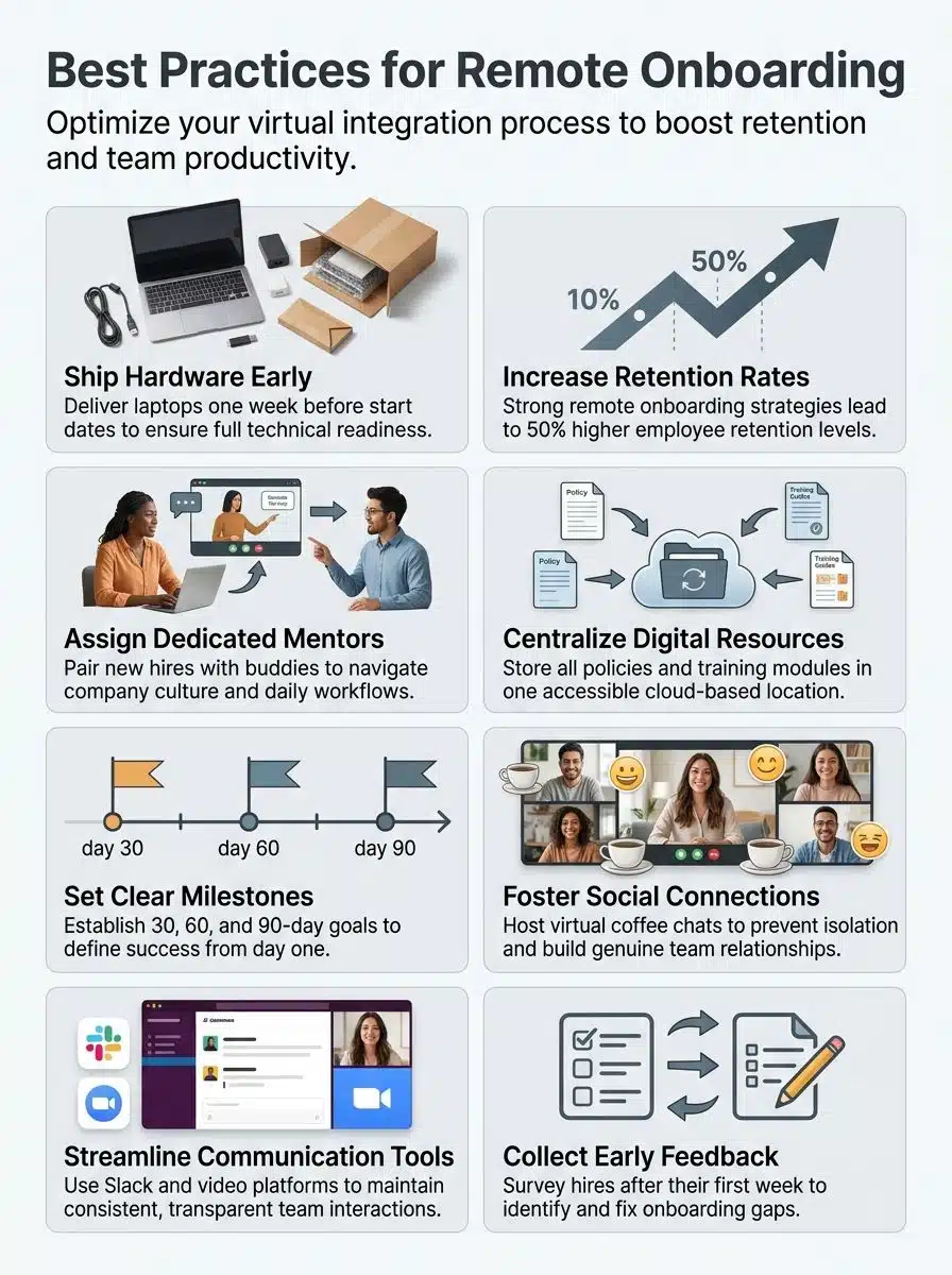 Remote Onboarding Strategy best practices
