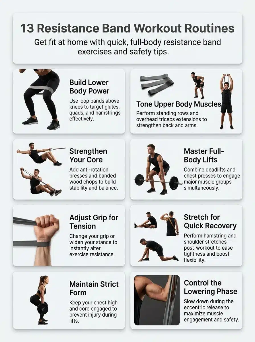 Resistance Band Routines home workouts