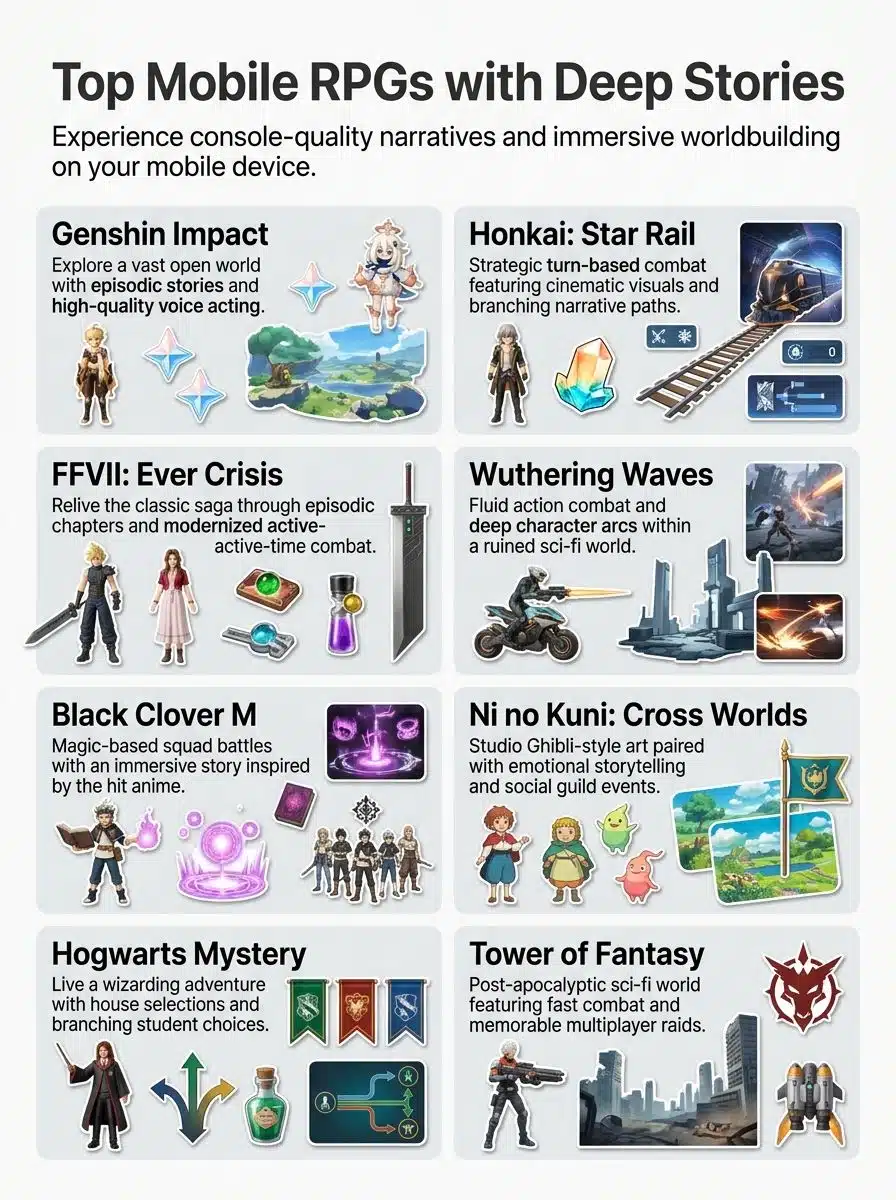 The Best Mobile RPGs with Deep Storylines Engage Your Imagination!