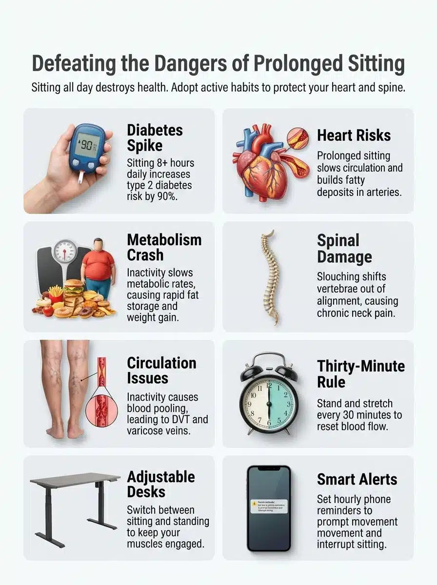 The Health Risks of Sitting All Day