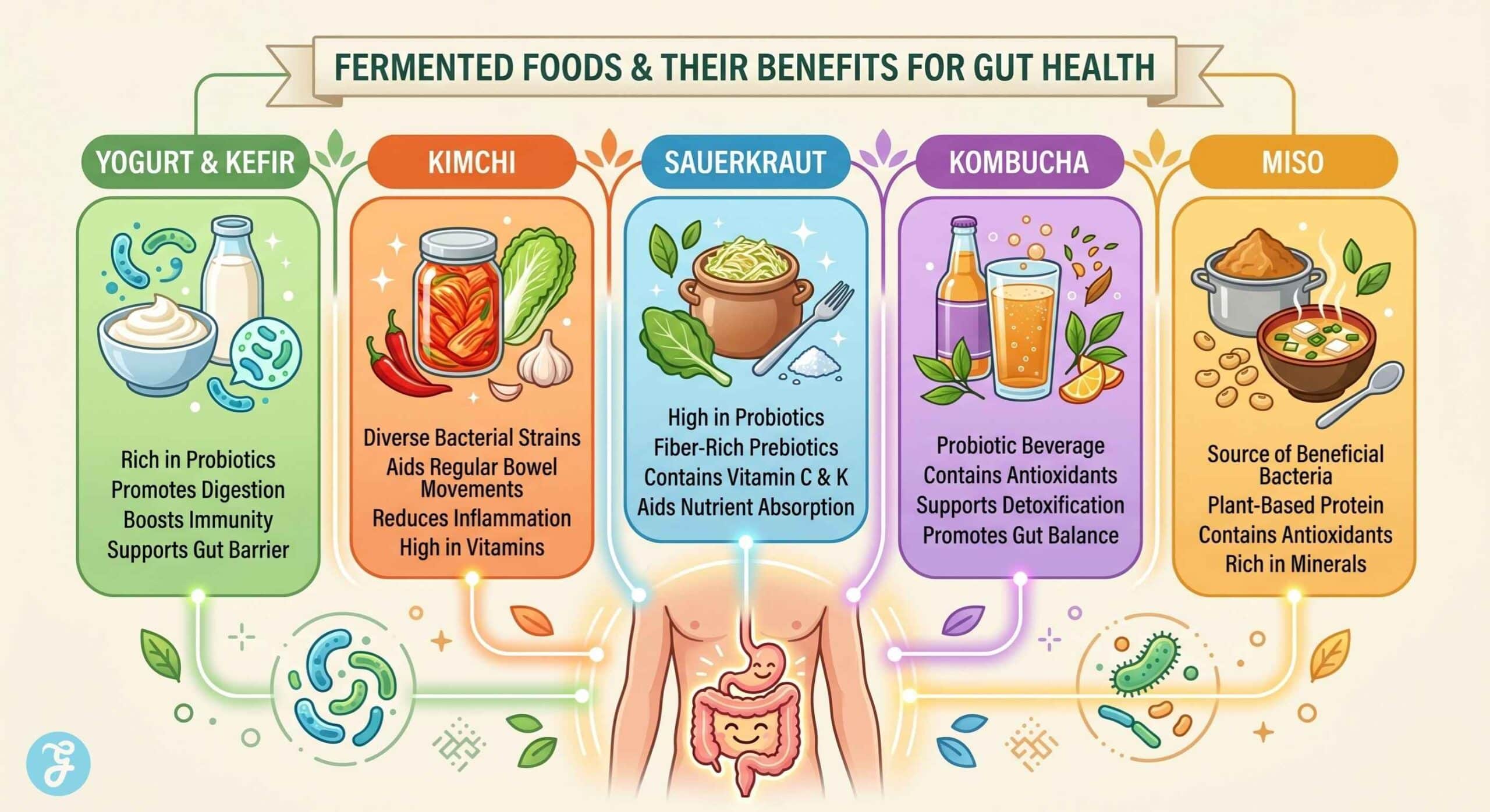 Top Fermented Foods benefits for Gut Health