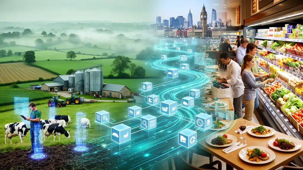 UK blockchain food traceability startups farm to fork