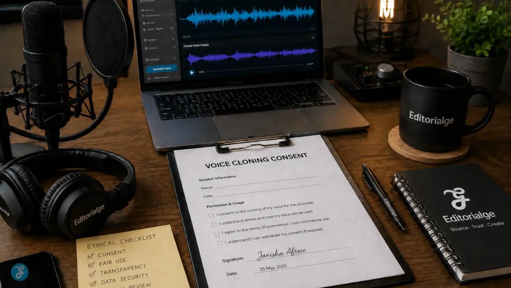 ai voice cloning ethics - consent review