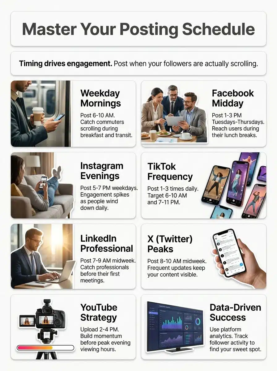 best times to post on social media strategy