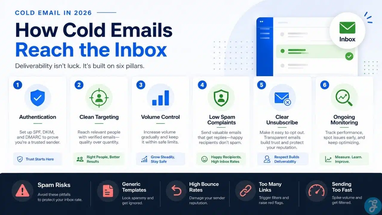 Cold email deliverability guide for reaching the inbox