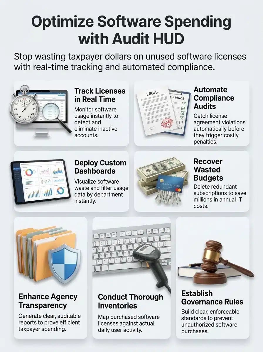 infographic-Doge-Software-Licenses-Audit-HUD--Streamlining-Your-Compliance-Process