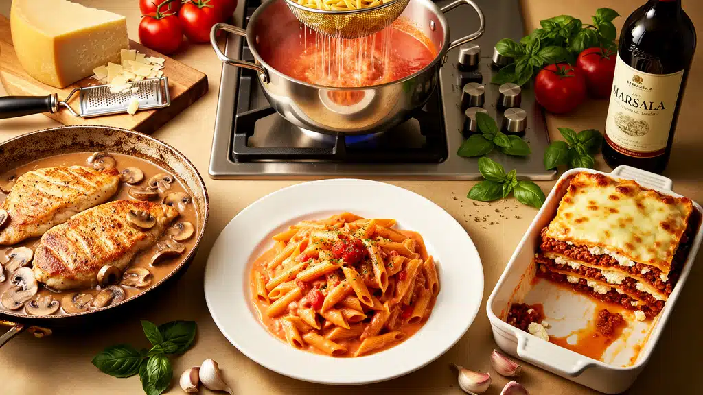 Italian cuisine at home