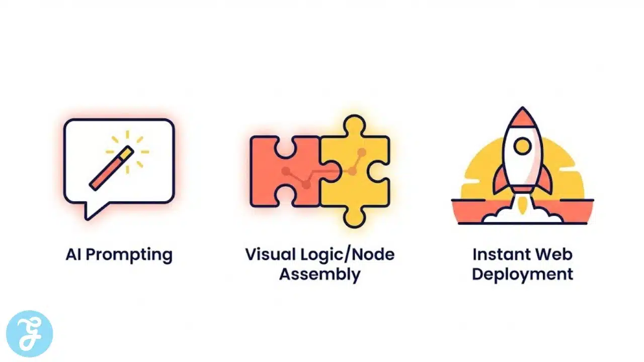 Visual guide showing how AI and visual scripting simplify game creation.