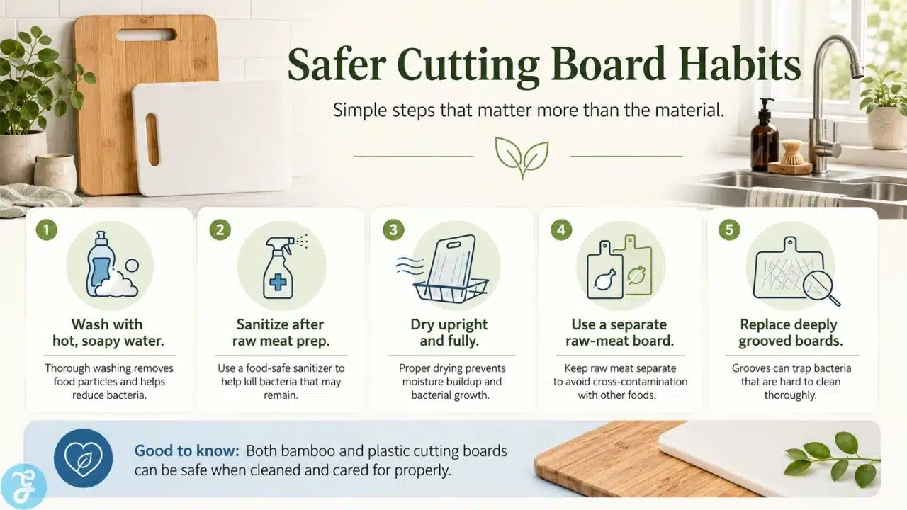 Safer cutting board habits for better kitchen hygiene