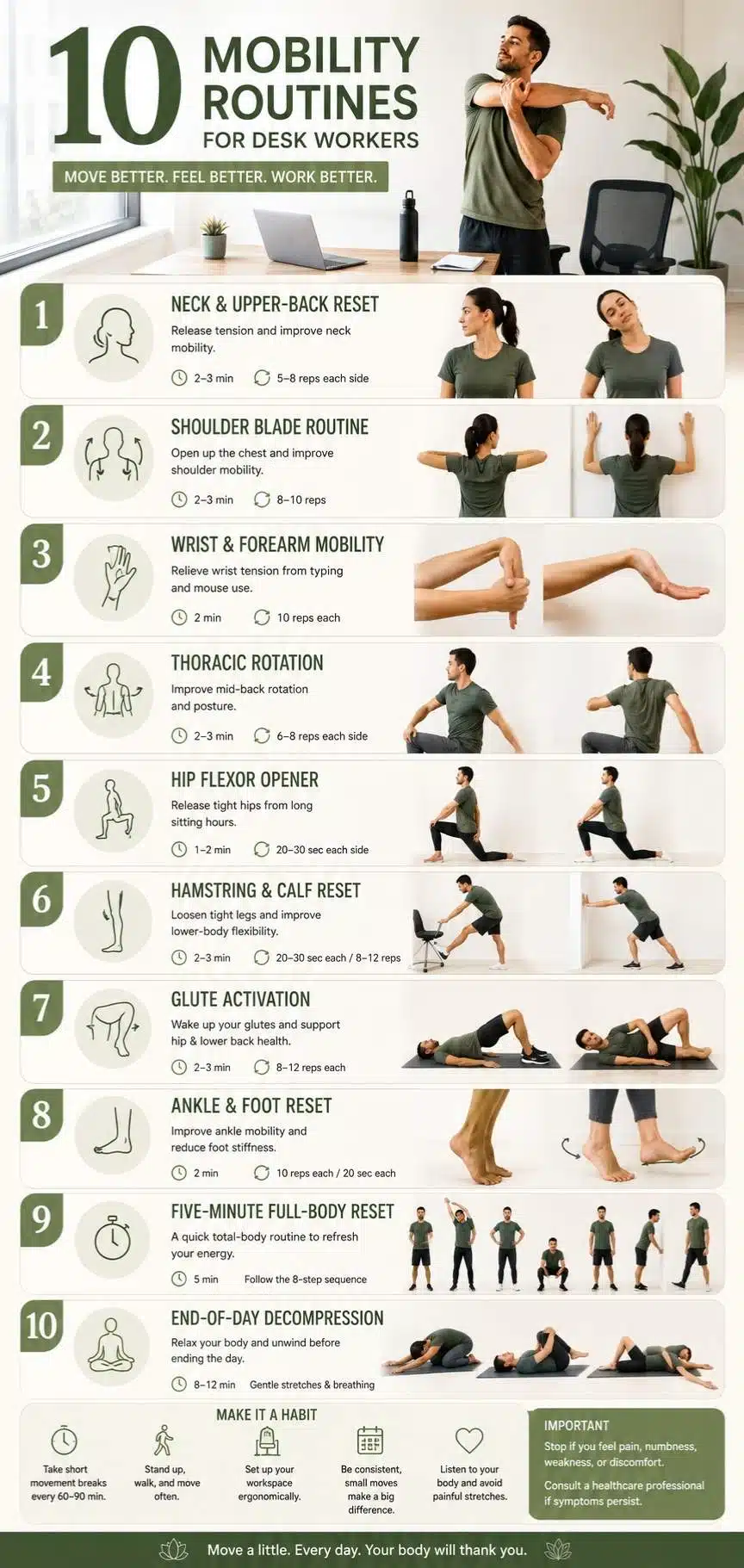10 Mobility Routines Desk Workers should follow