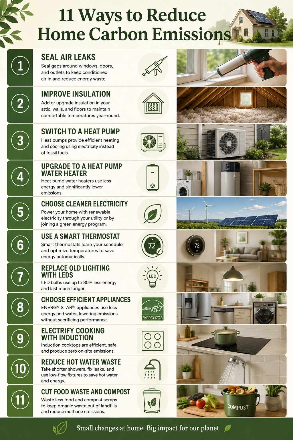 11 Ways to Reduce Home Carbon Emissions
