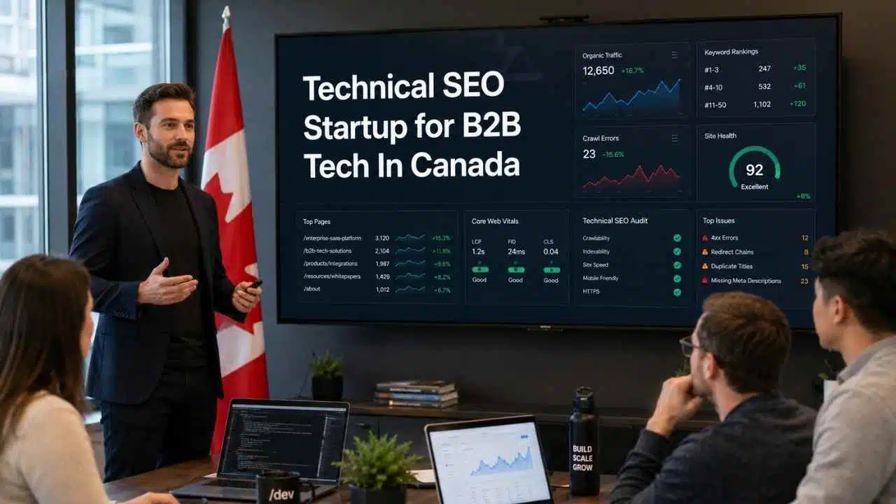Technical SEO Startup for B2B Tech In Canada
