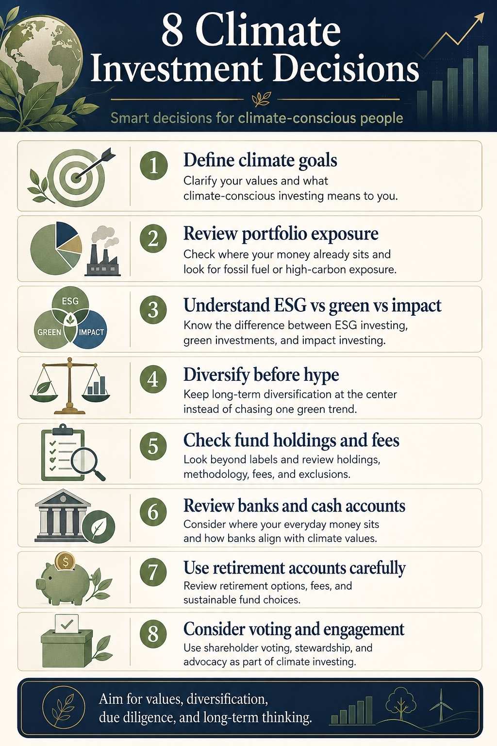 8 climate investment decisions explained