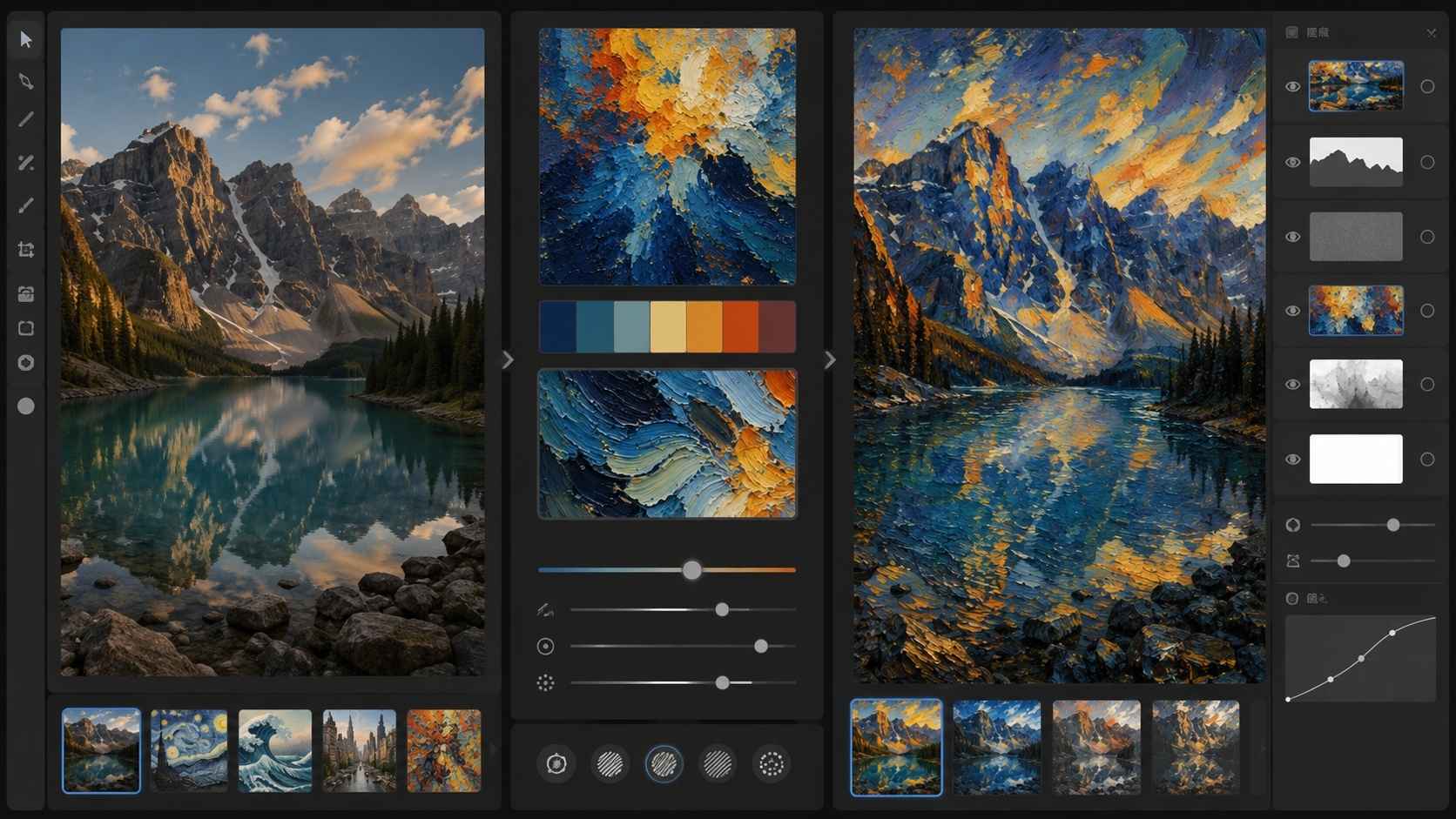 AI image style options