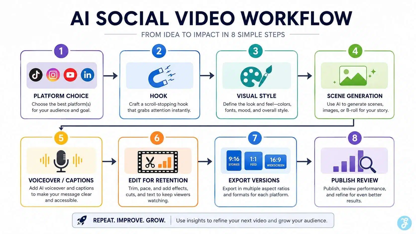 AI social video workflow
