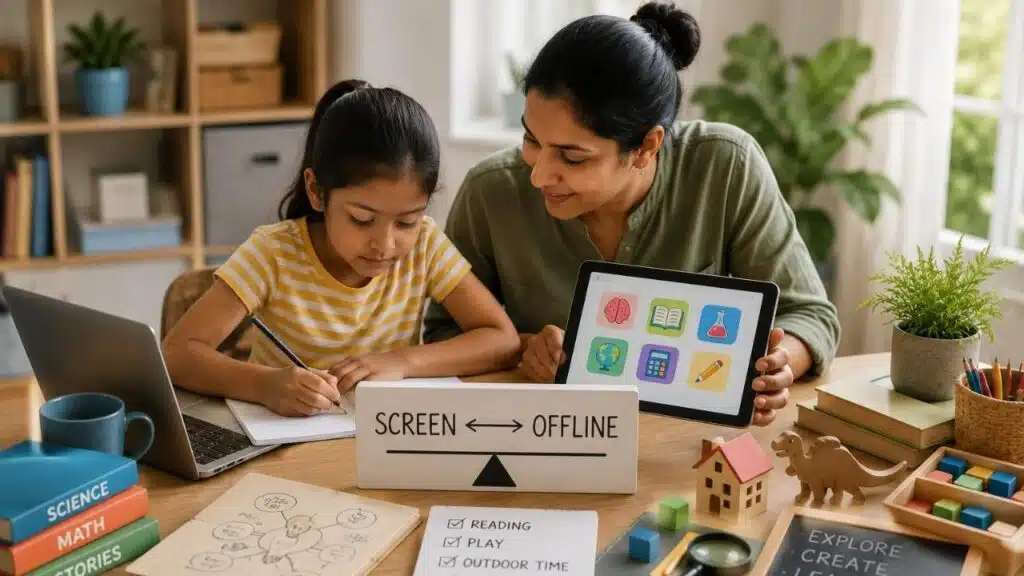 Balancing Screen and Offline Learning