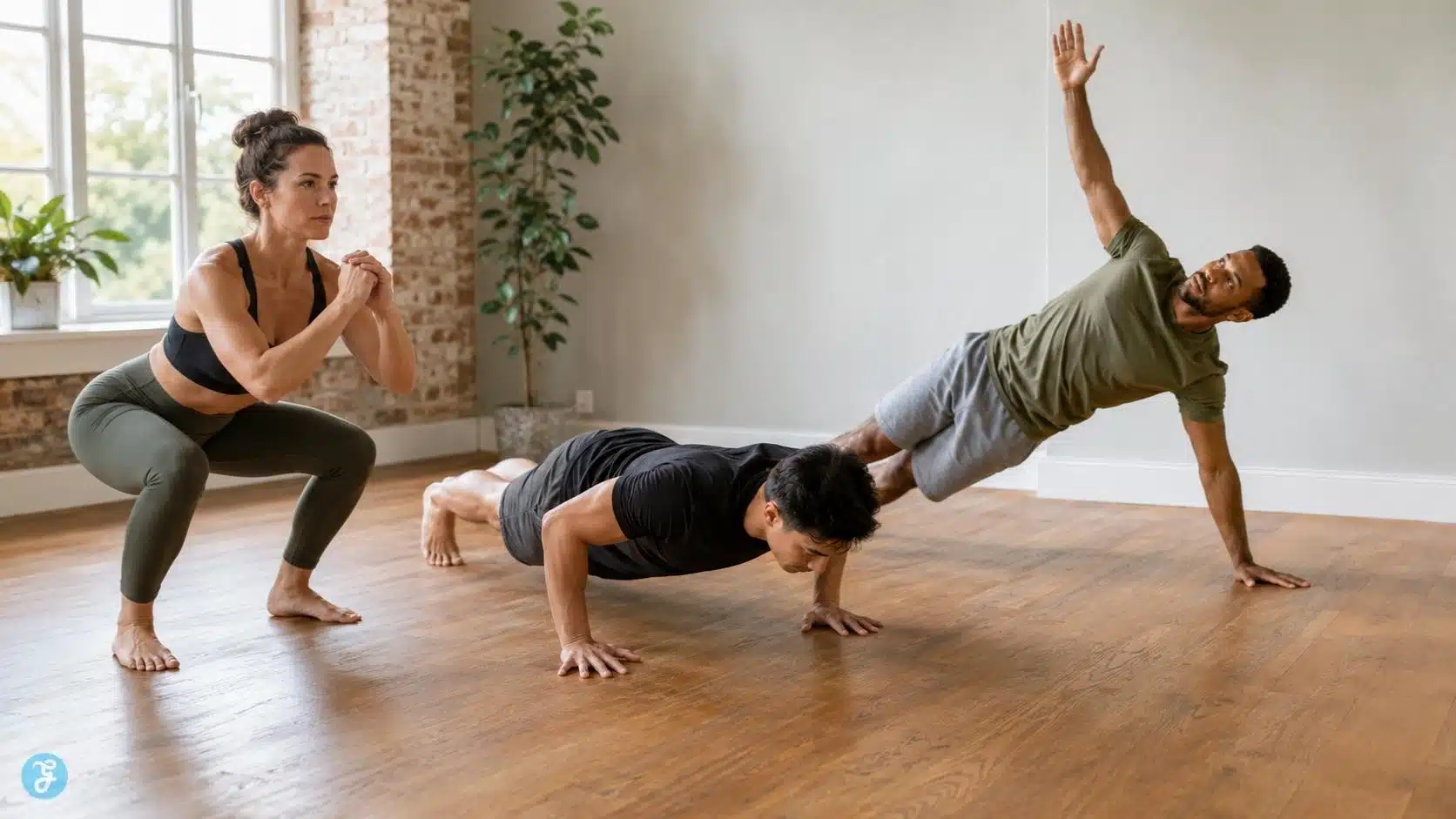 Bodyweight Workouts Strength people in multiple order doing workouts