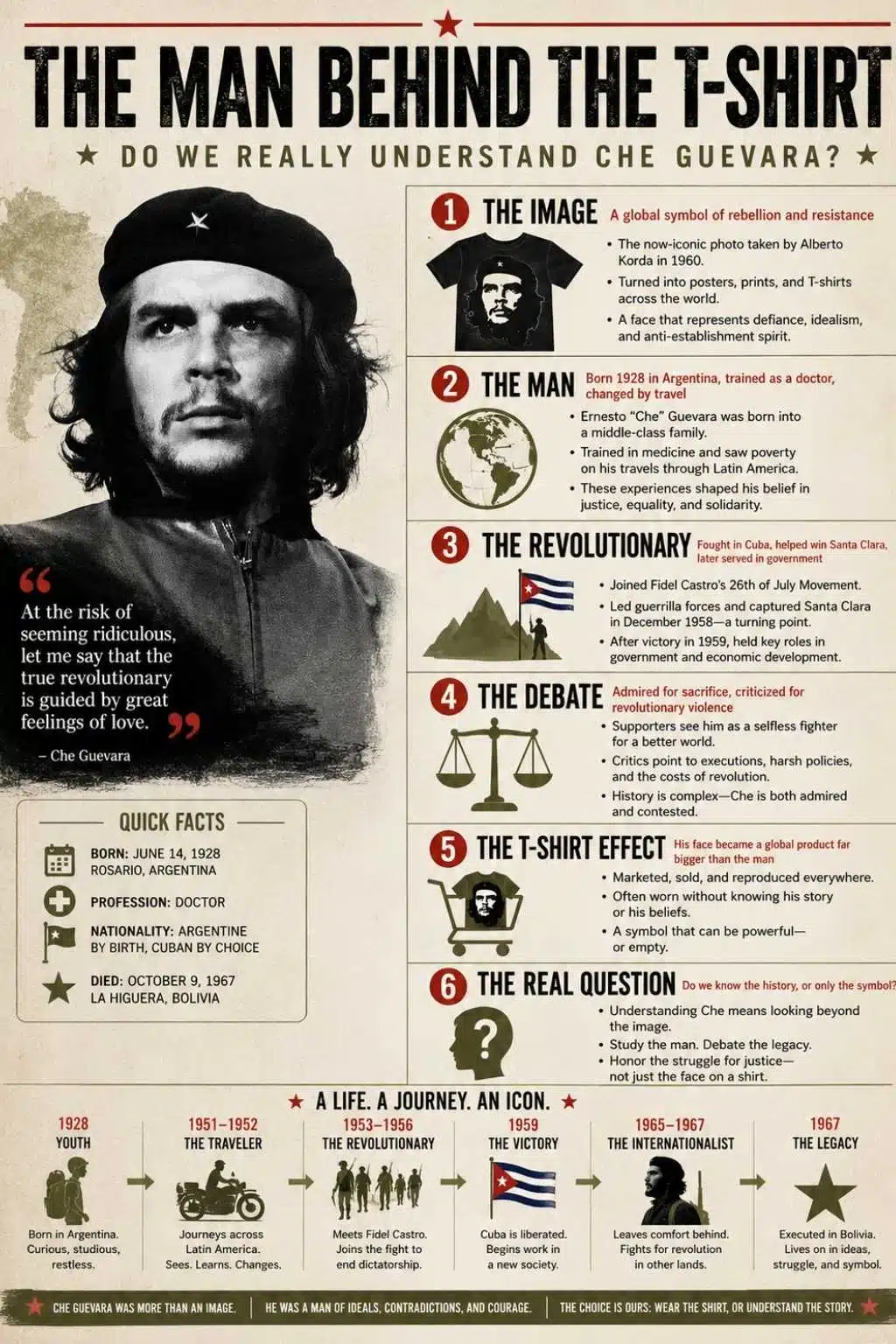 Che Guevara Man behind the t-shirt