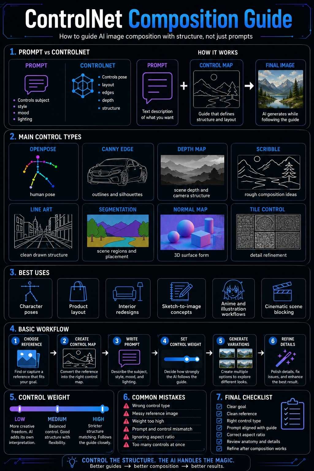 ControlNet composition practical guide ai images