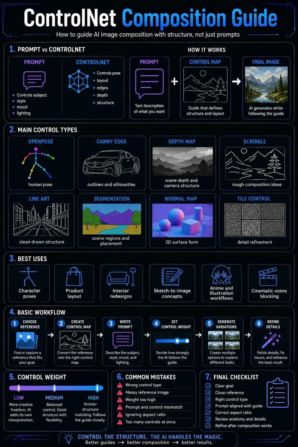 ControlNet composition practical guide ai images