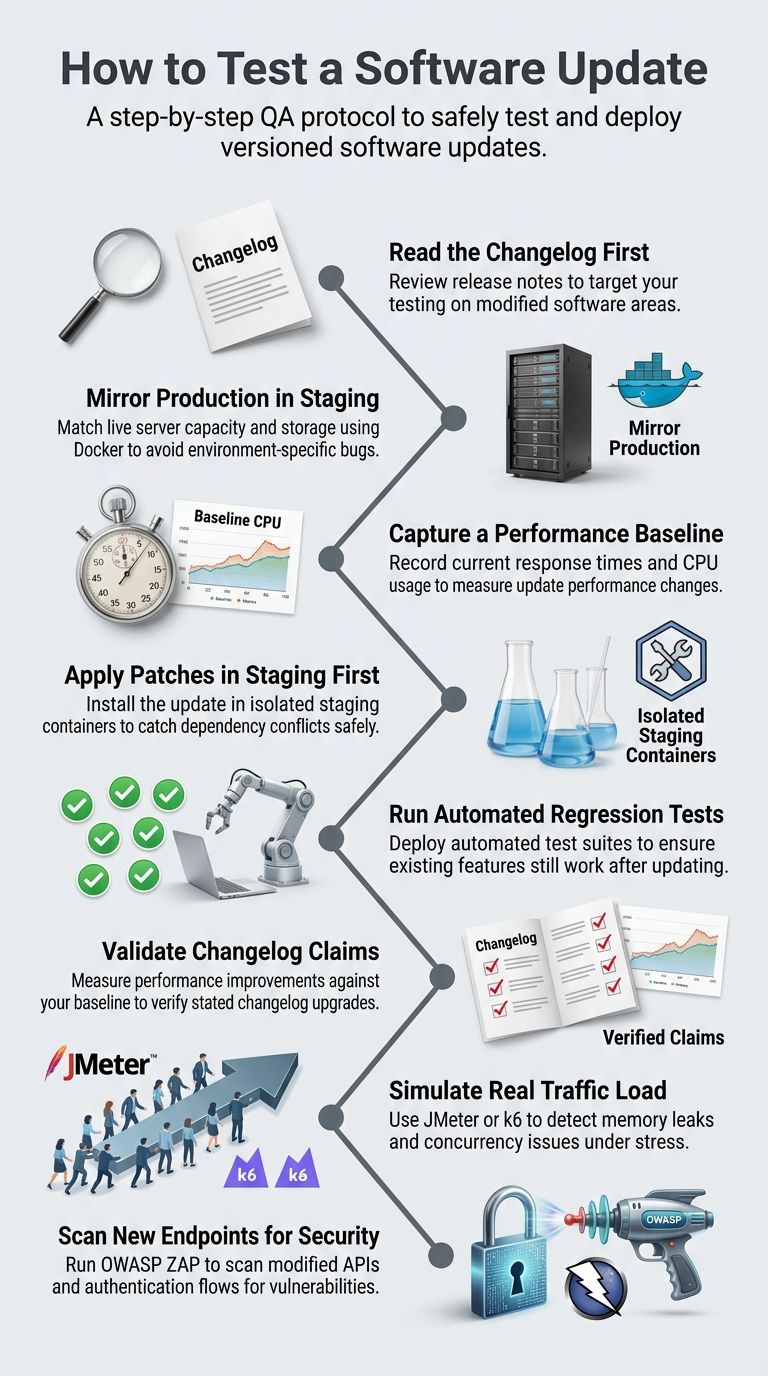 How to Test a Software Update