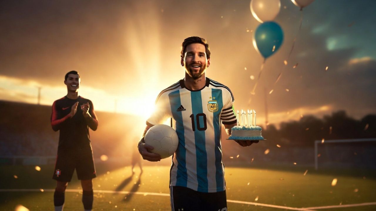 Lionel Messi 40th Birthday Tribute from Ronaldo Fan
