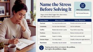 Name the Stress Before Solving It