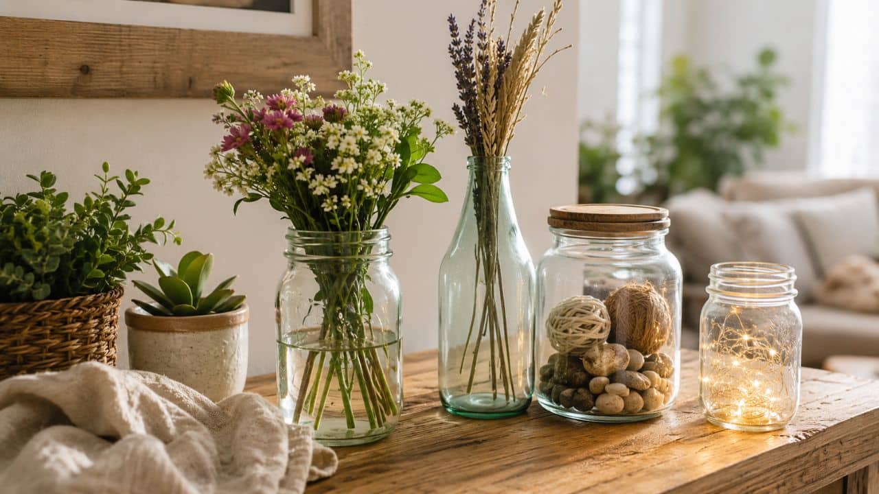 Creative Ways to Use Old Glass Jars and Bottles in Home Decor: A Step-by-Step Guide