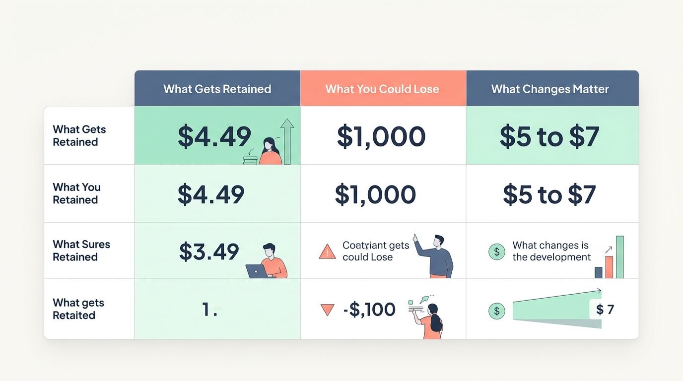 Retention of perks and pricing