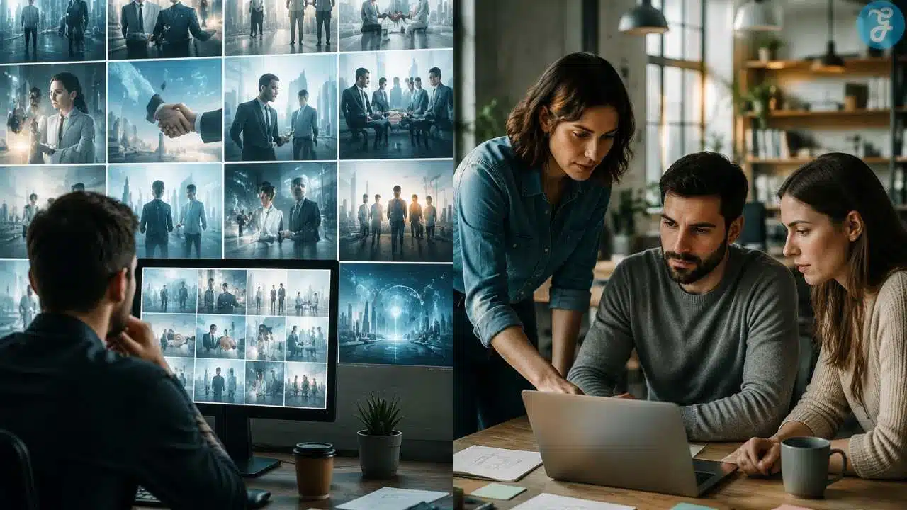 Stock-AI Aesthetics Are the New Stock Photography