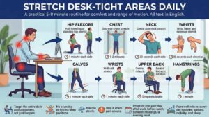Stretch Desk-Tight Areas Daily
