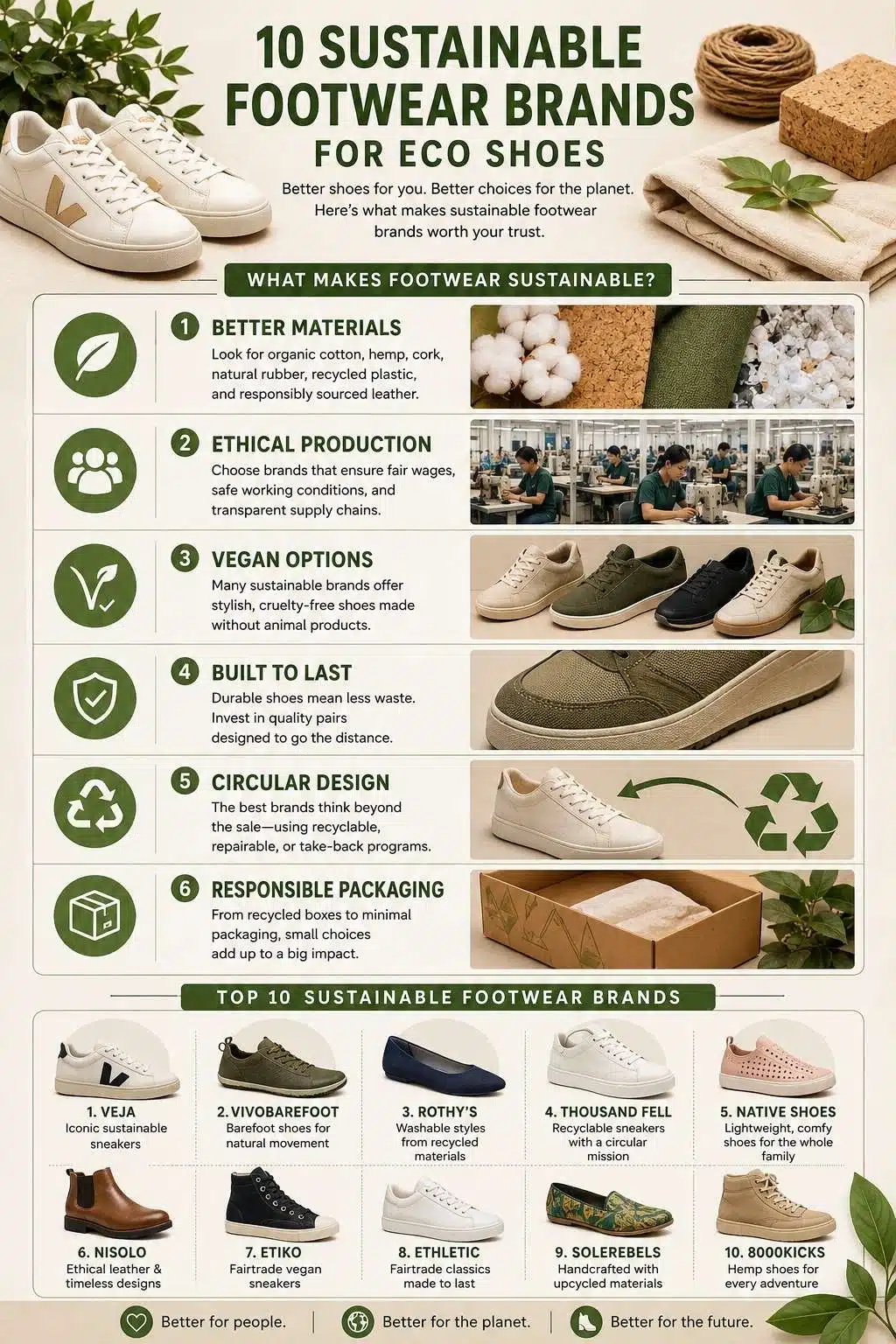 Sustainable Footwear Brands for eco shoes