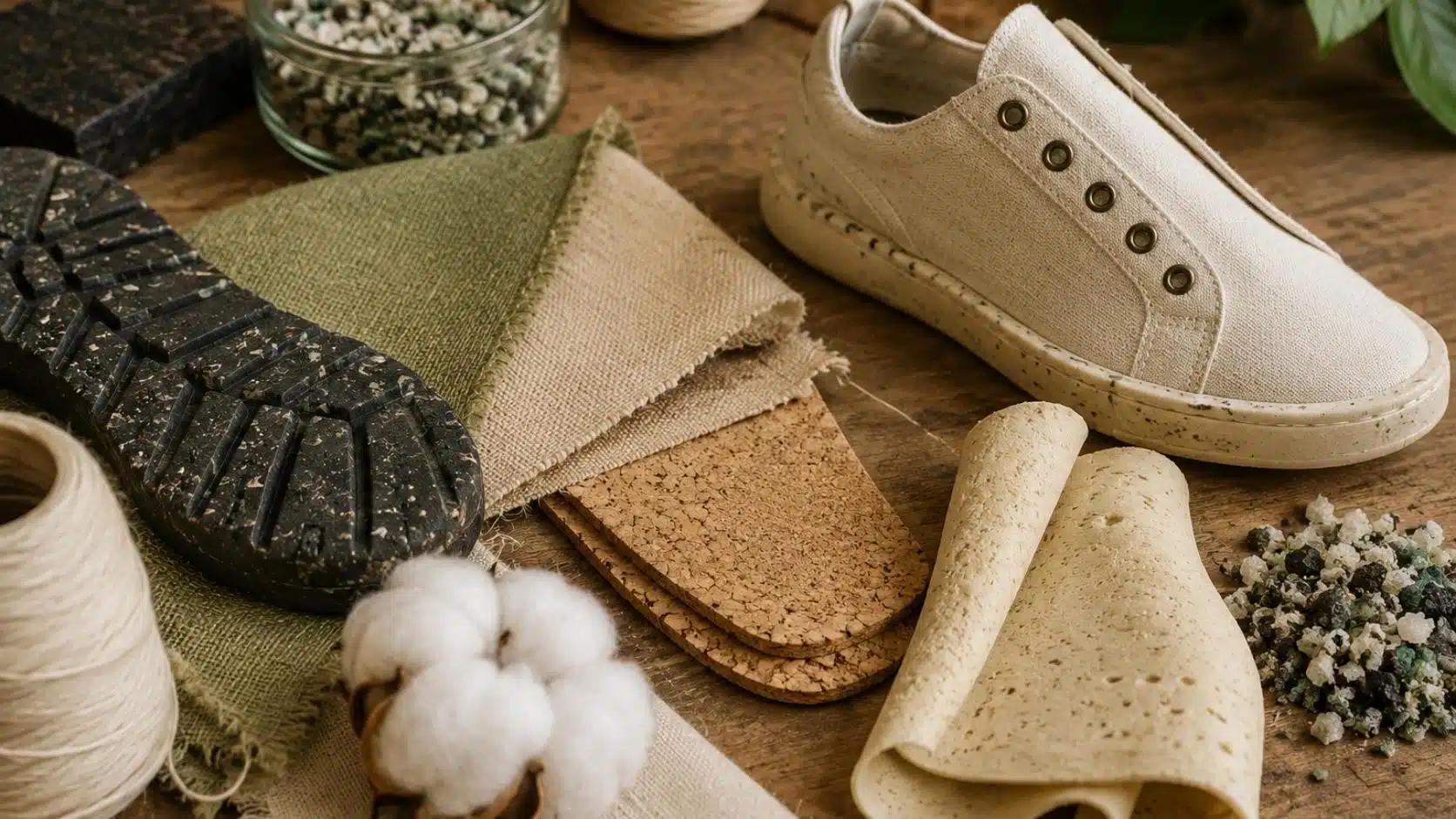 Sustainable Footwear materials for eco shoes