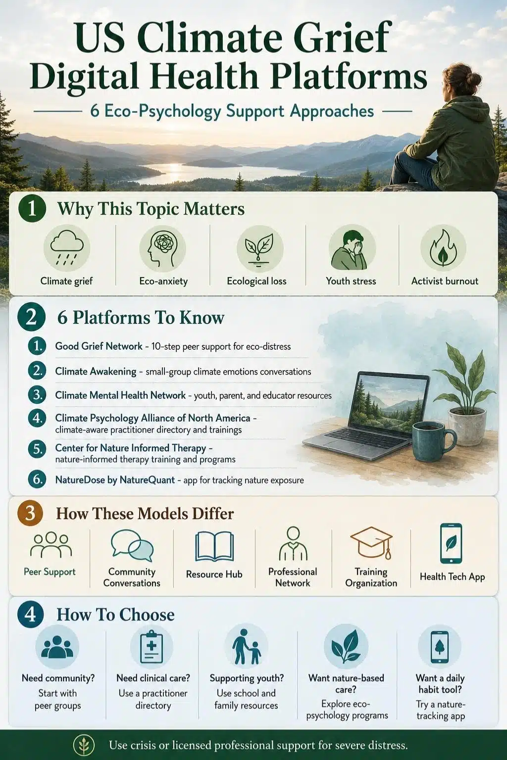 US Climate Grief Digital Health Platforms
