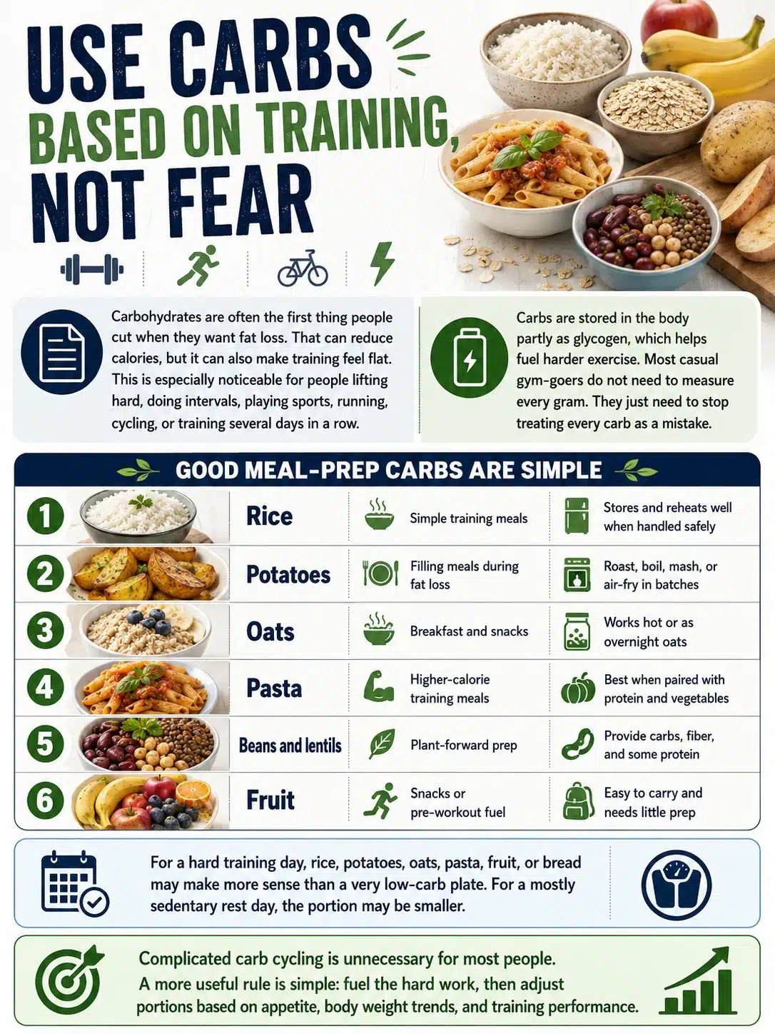 Use Carbs Based on Training, Not Fear
