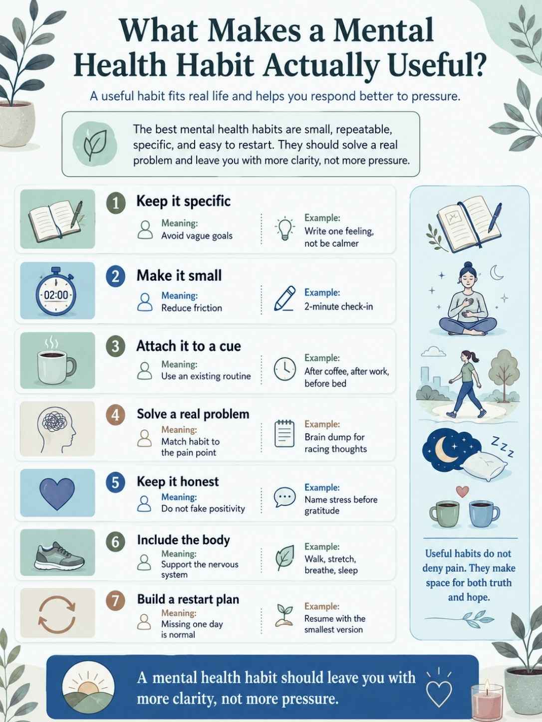 What Makes a Mental Health Habit Actually Useful?