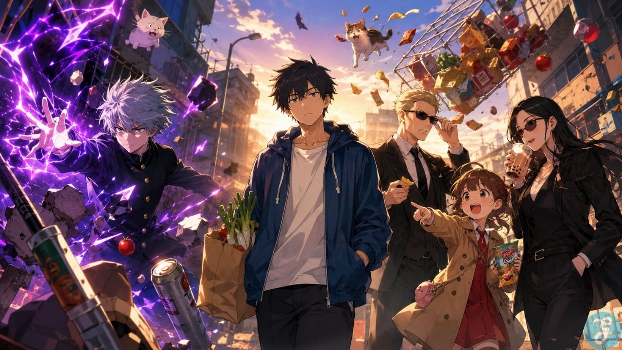 best action comedy anime series