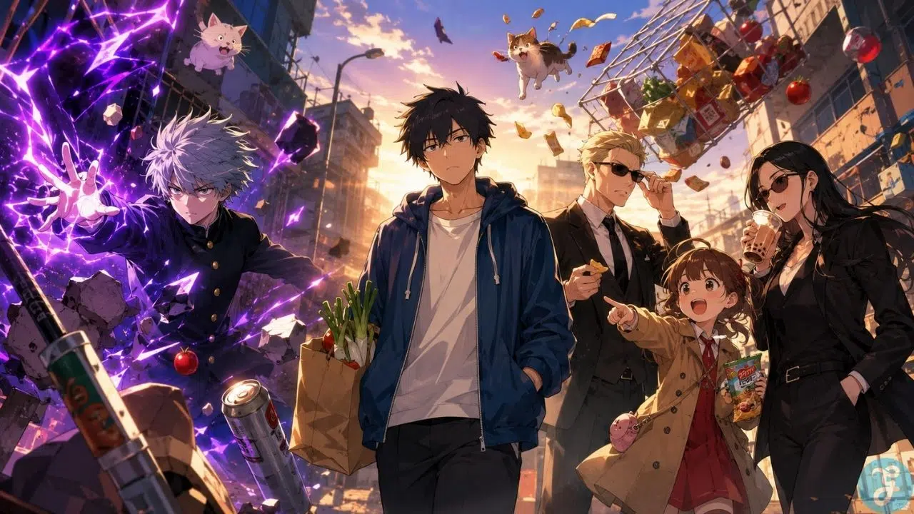 best action comedy anime series