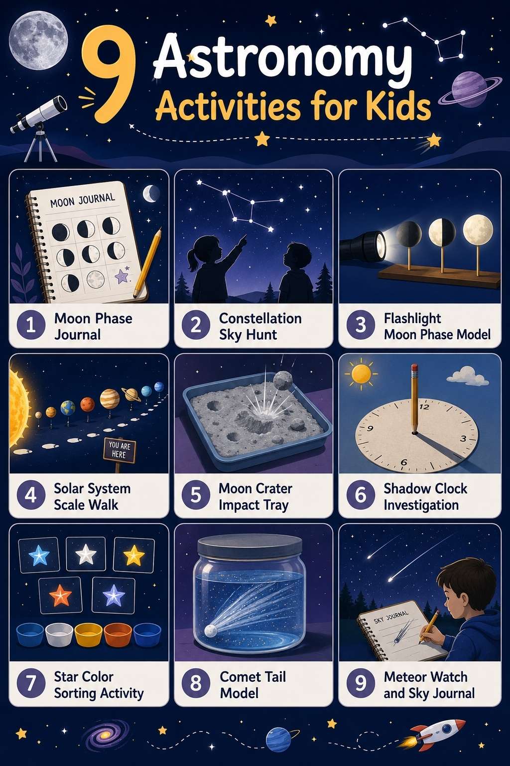 astronomy activities kids can try with parents