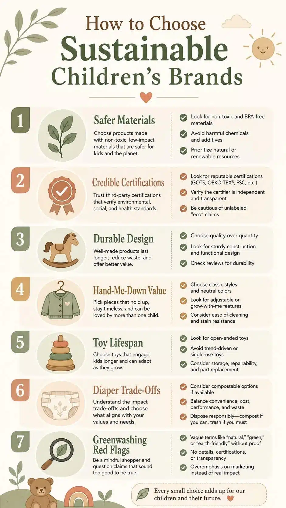 how to choose Sustainable Children's Brands
