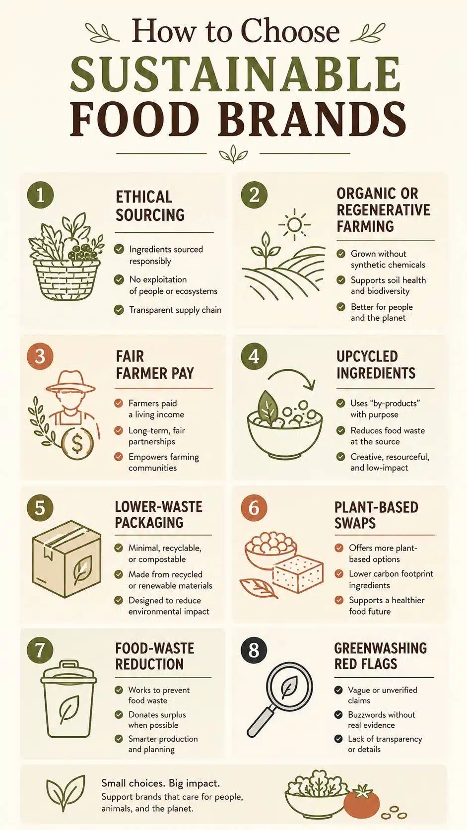 how to choose Sustainable Food Brands