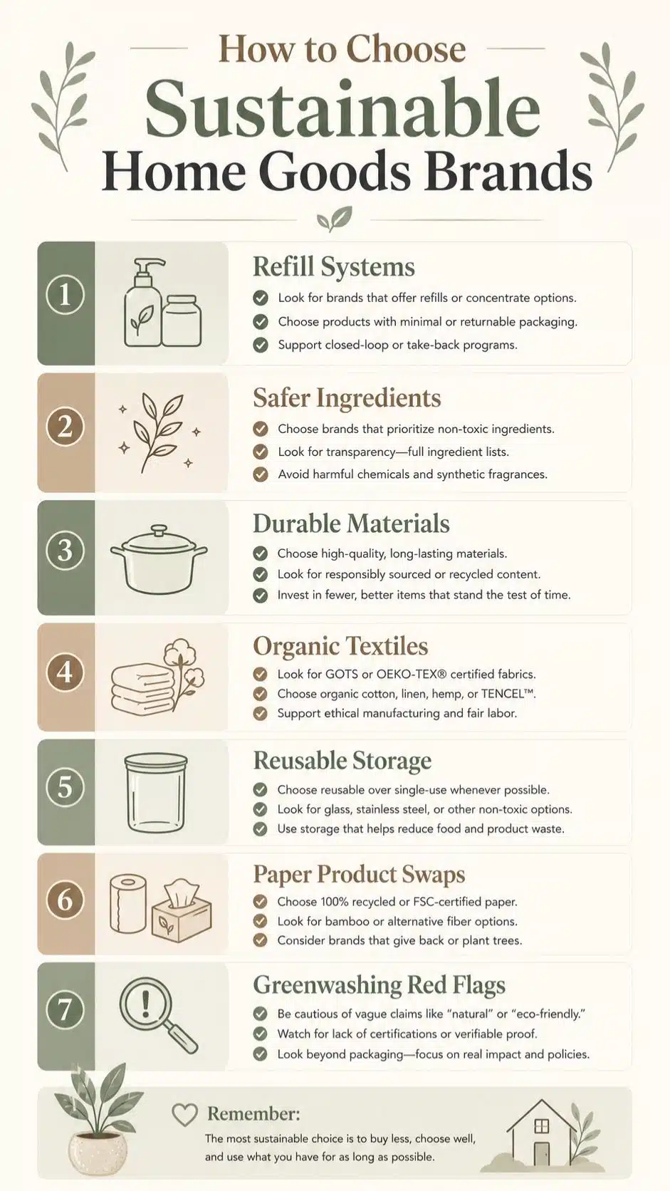 how to choose sustainable home goods brands