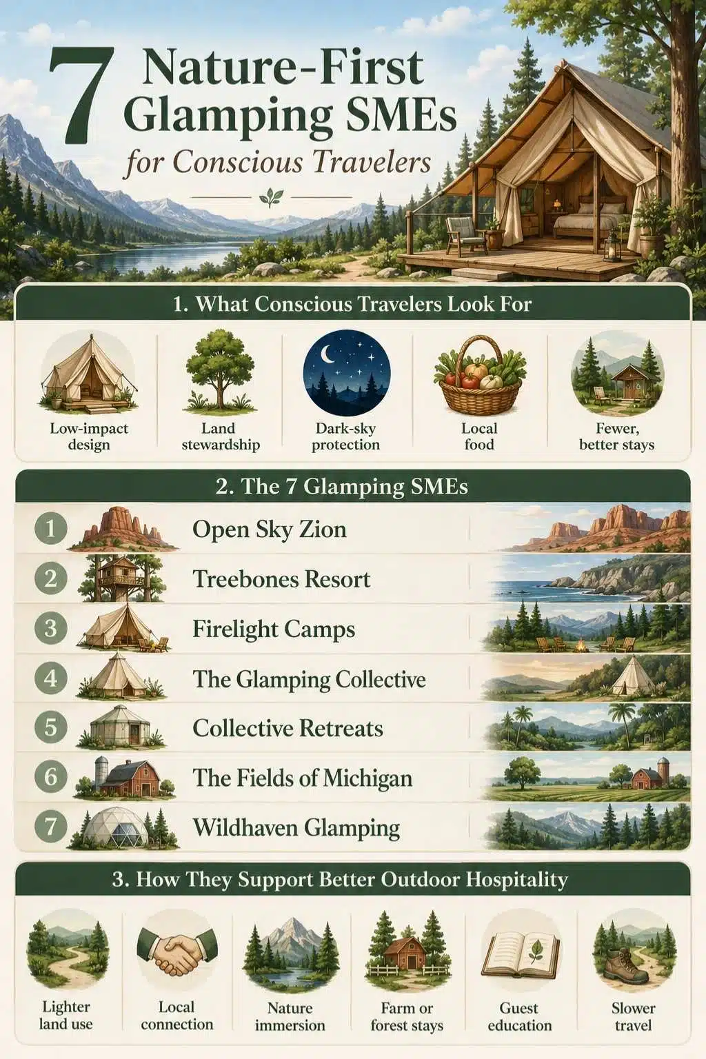 nature-positive glamping SMEs