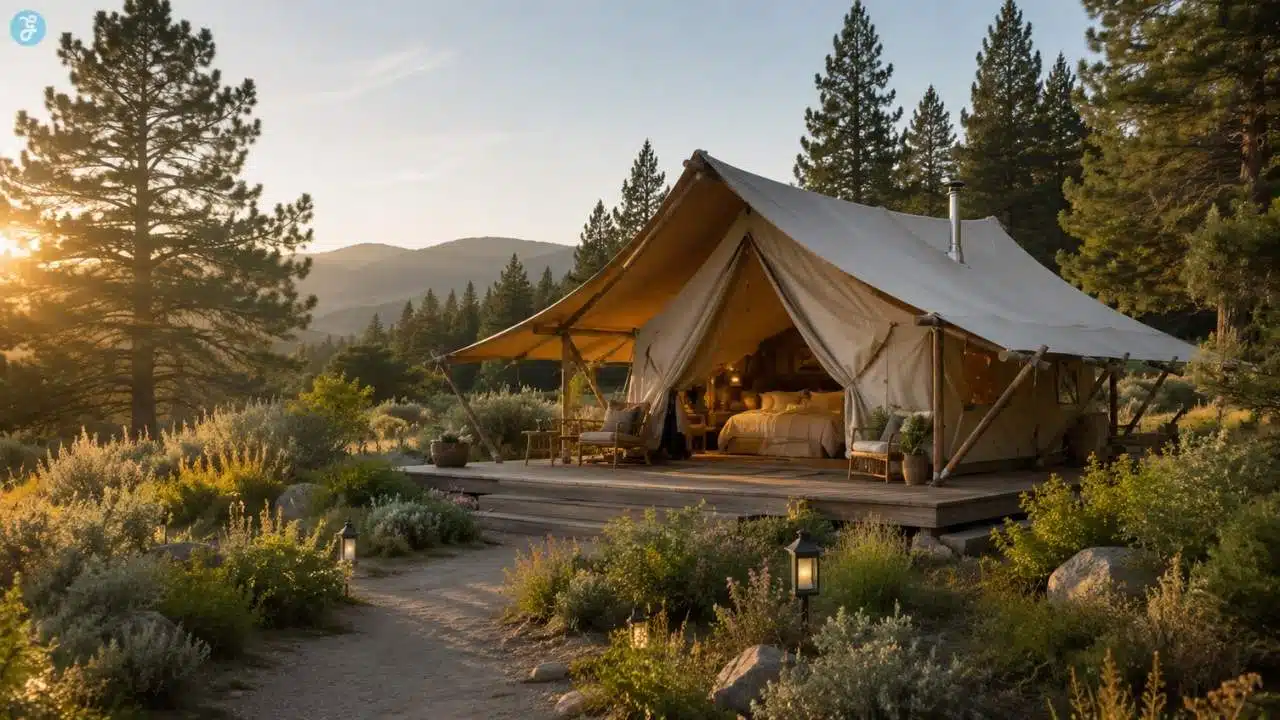 nature-positive glamping