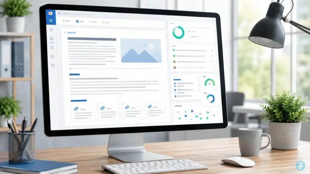 webpage layout with on-page SEO elements
