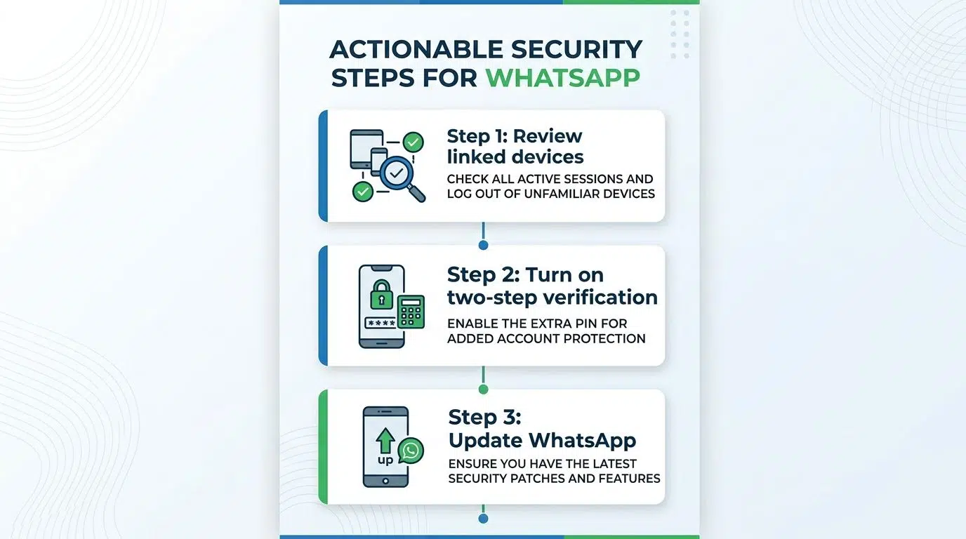 Whatsapp Security Steps Explained